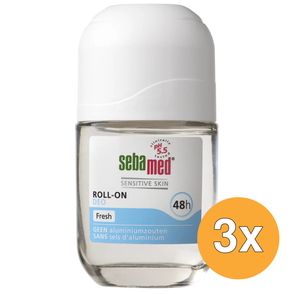 3x Sebamed Deodorant roller neutraal (50 ml)