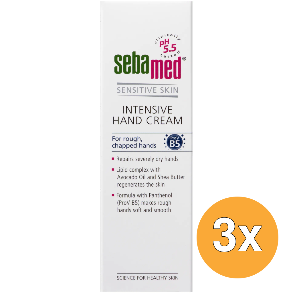 3x Sebamed Intensieve handcreme (75 ml)