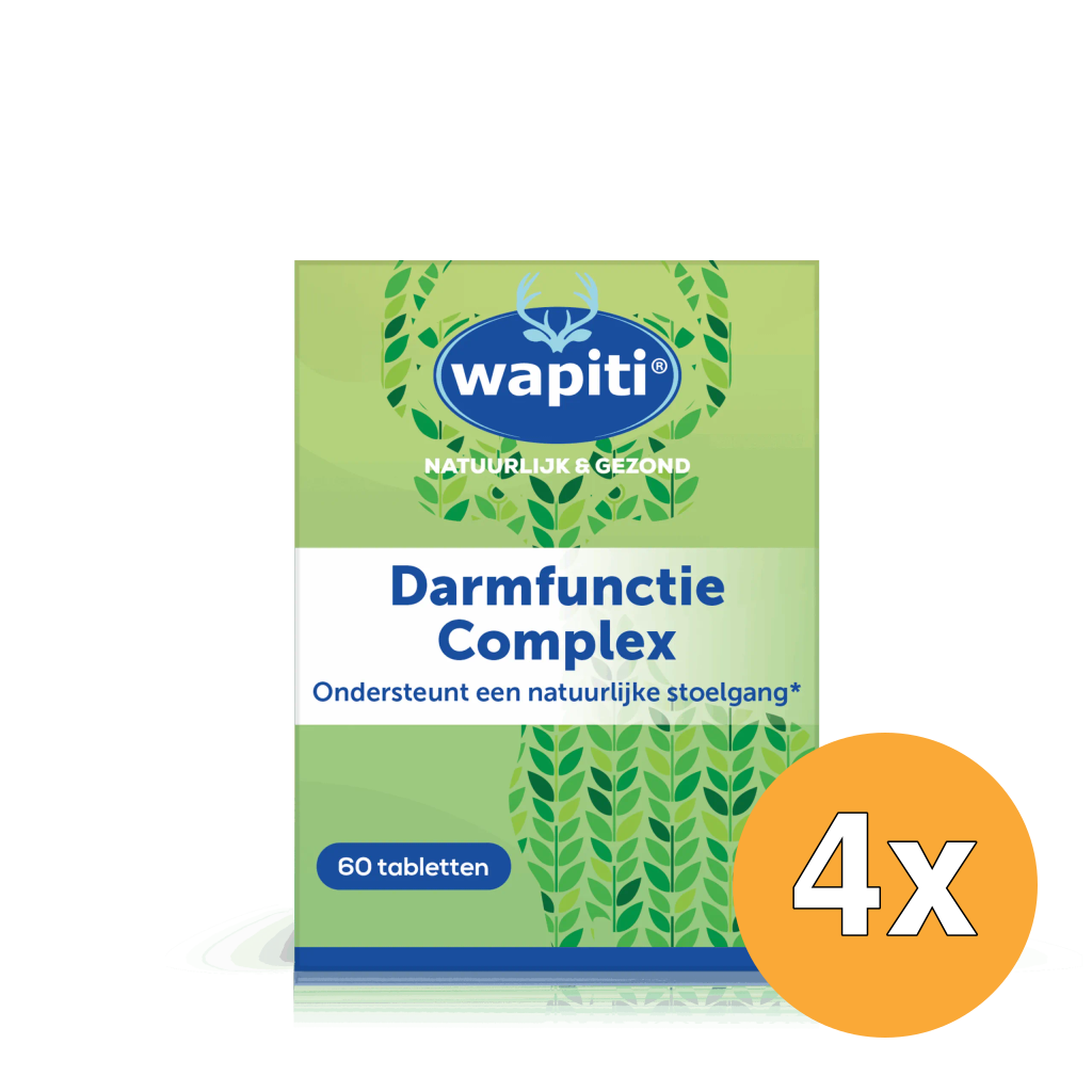 4x Wapiti Darmfunctie Complex (60 tabletten)