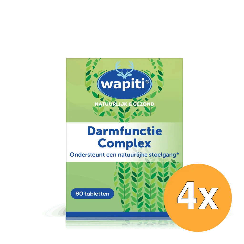 4x Wapiti Darmfunctie Complex (60 tabletten)