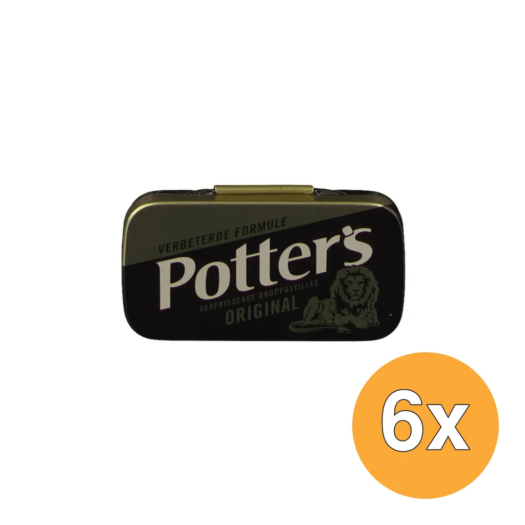 6x Potters Linia original goud (12,5 gr)