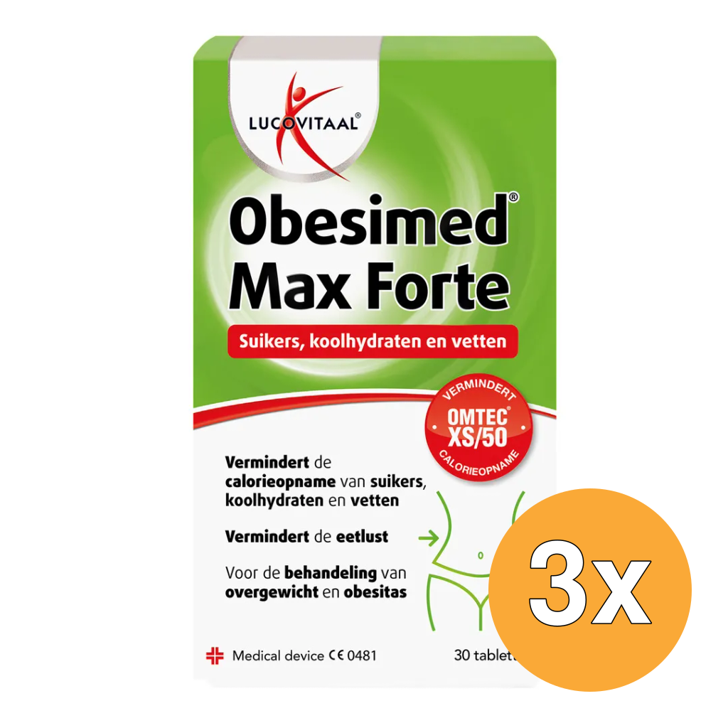 3x Lucovitaal Obesimed Max Forte (30 tabletten)