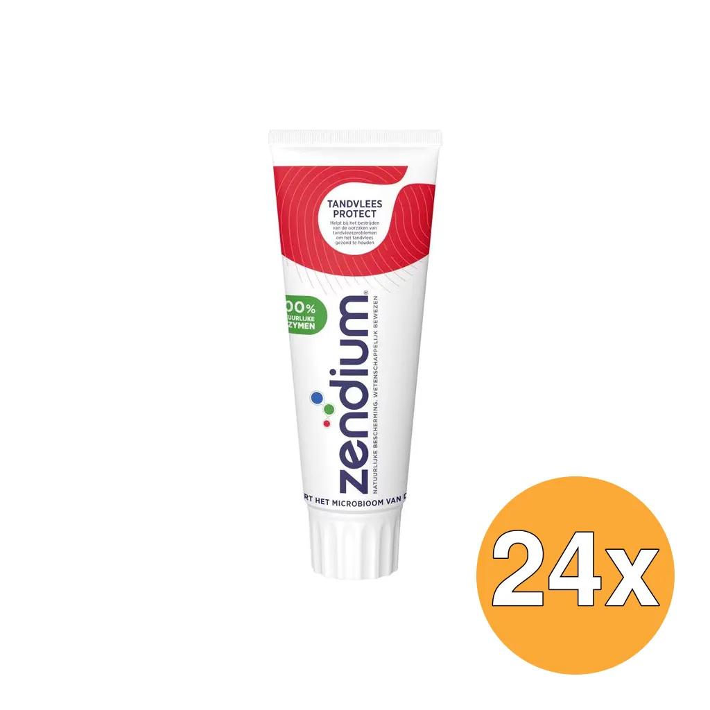 24x Zendium Tandpasta Tandvlees Protect (75 ml)