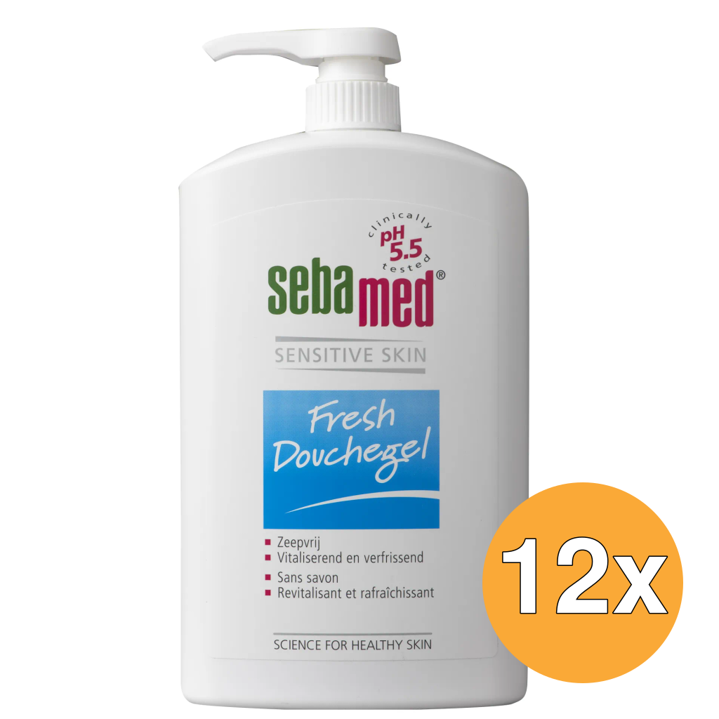 12x Sebamed Douchegel pomp (1000 ml)