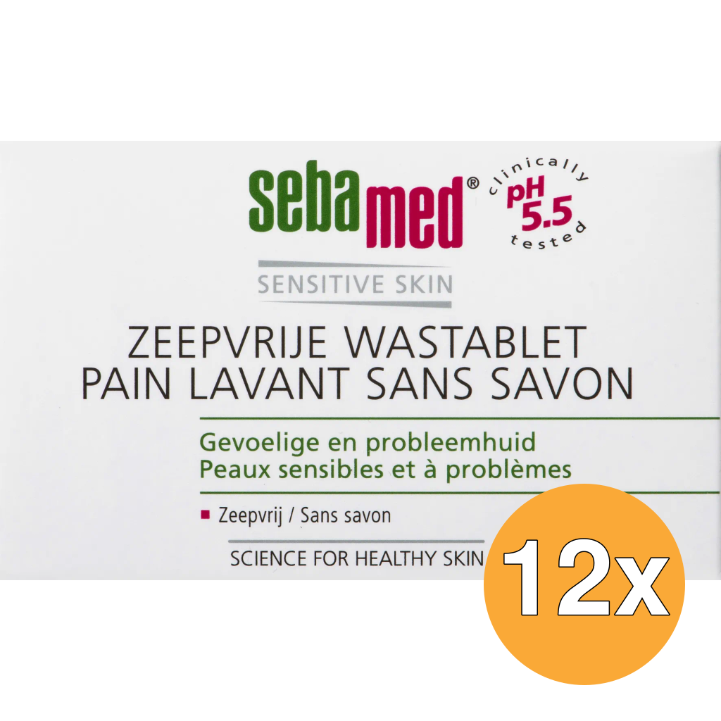 12x Sebamed Wastablet zeepvrij (150 gr)