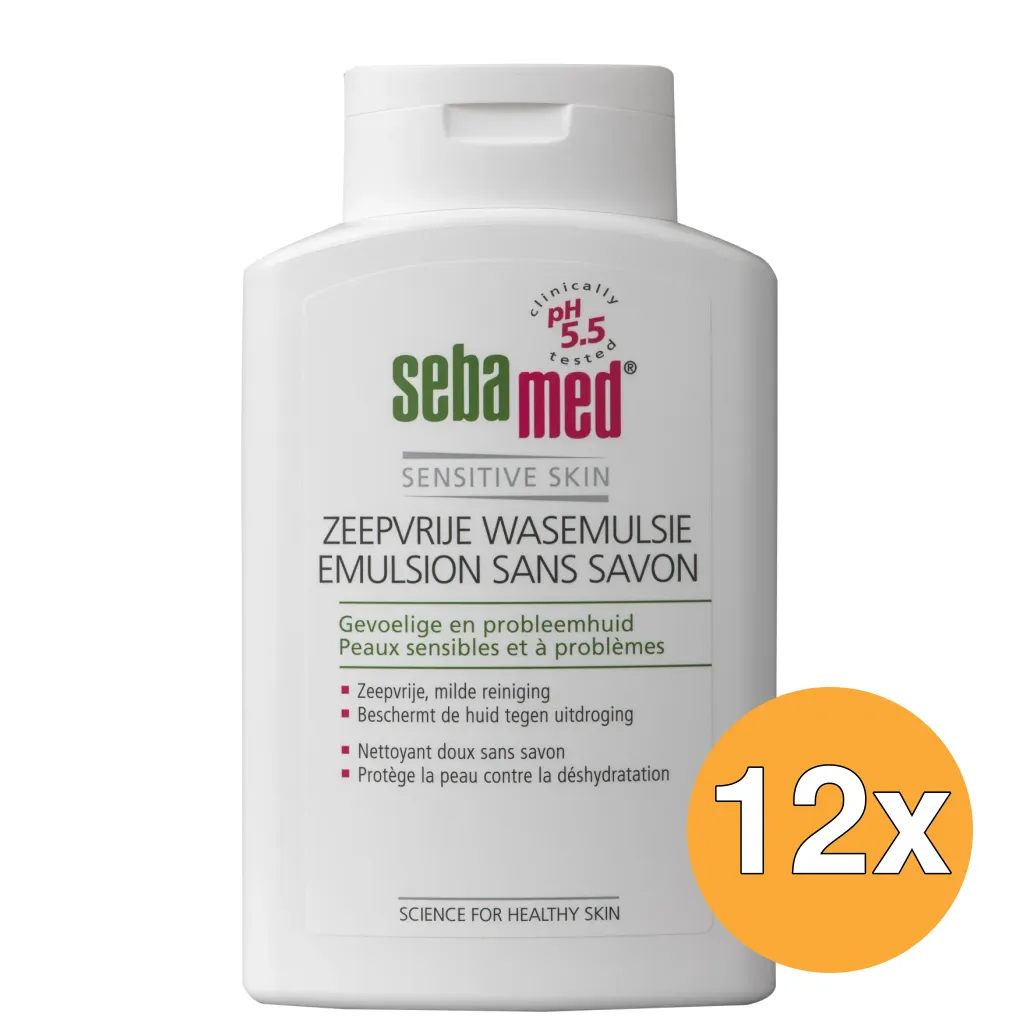 12x Sebamed Zeepvrij wasemulsie (500 ml)