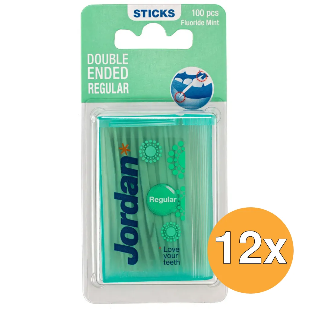 12x Jordan Tandenstoker regular mint (100 stuks)