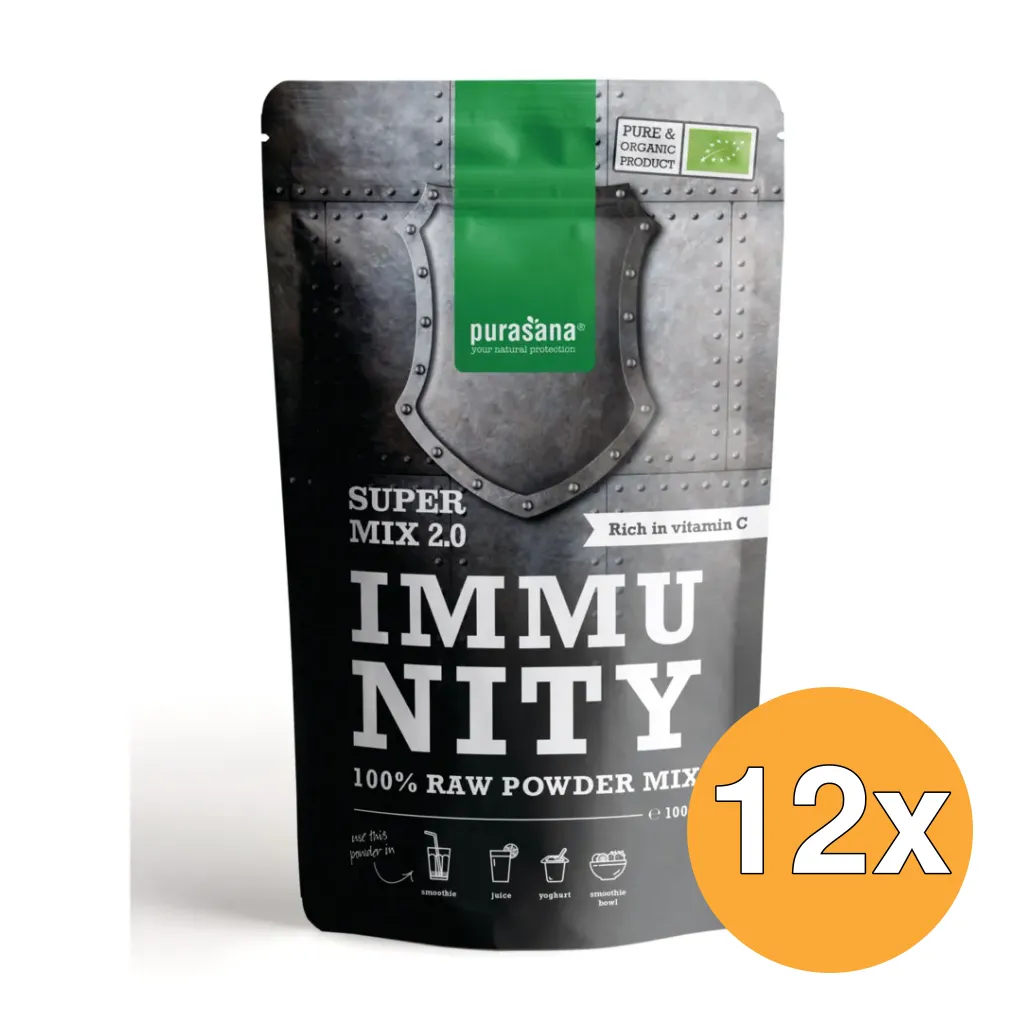 12x Purasana Immunity Mix 2.0 Vegan Bio (100 gr)