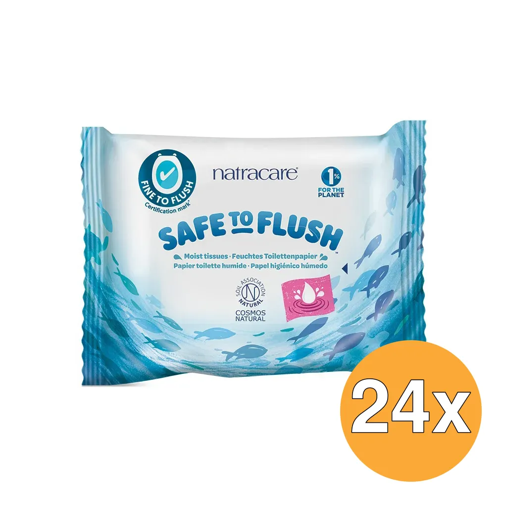 24x Natracare Toiletpapier Vochtig (30 stuks)