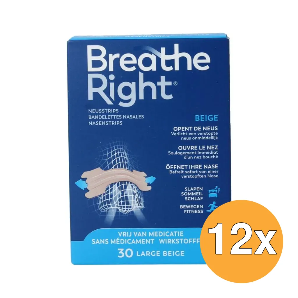 12x Breathe Right Large (30 stuks)