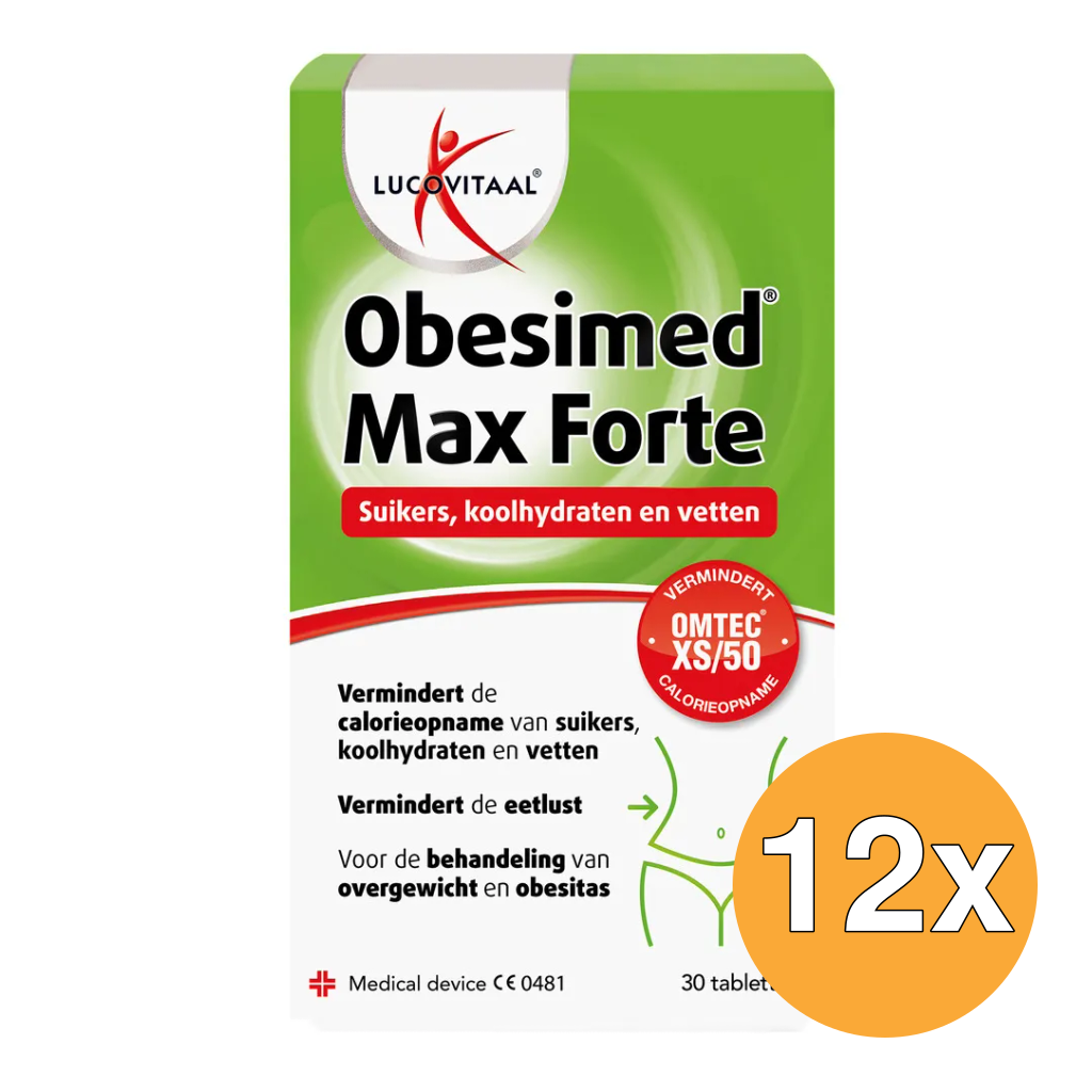 12x Lucovitaal Obesimed Max Forte (30 tabletten)