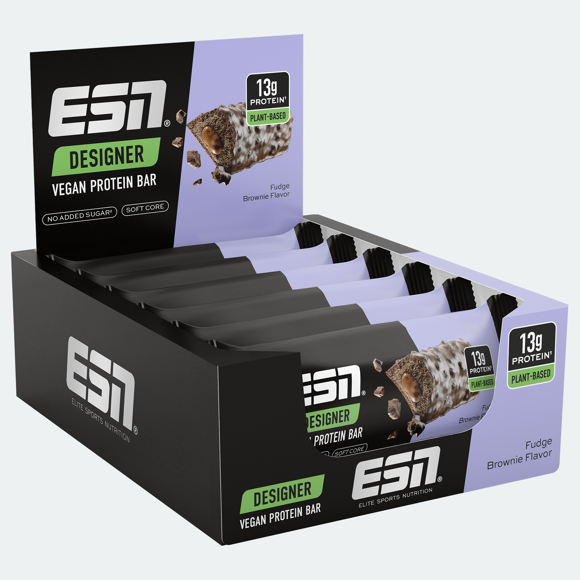 ESN Vegan bar Fudge Brownie (12 x 55 gr)