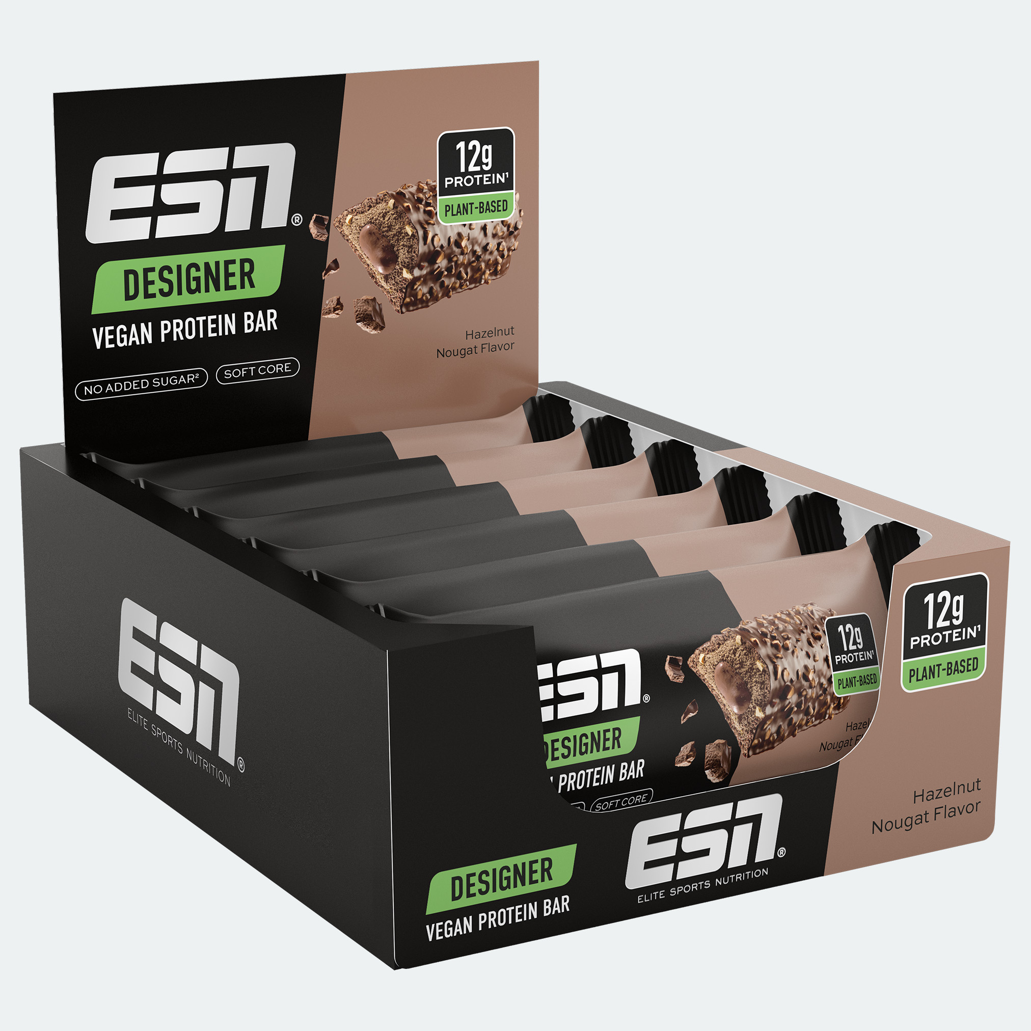 ESN Vegan bar Hazelnut Nougat (12 x 55 gr)