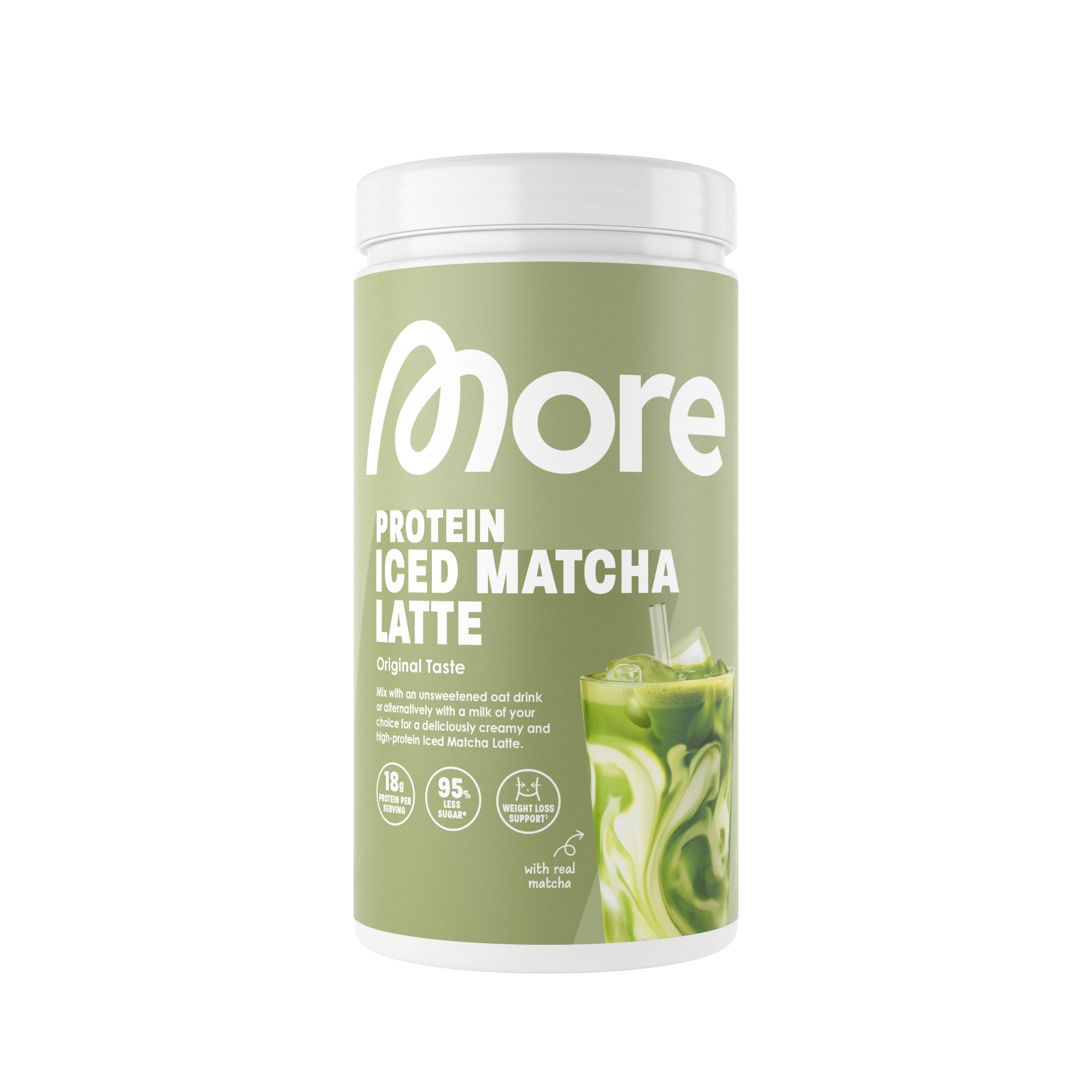 MORE Protein Iced Coffee Matcha Latte (500 gr)