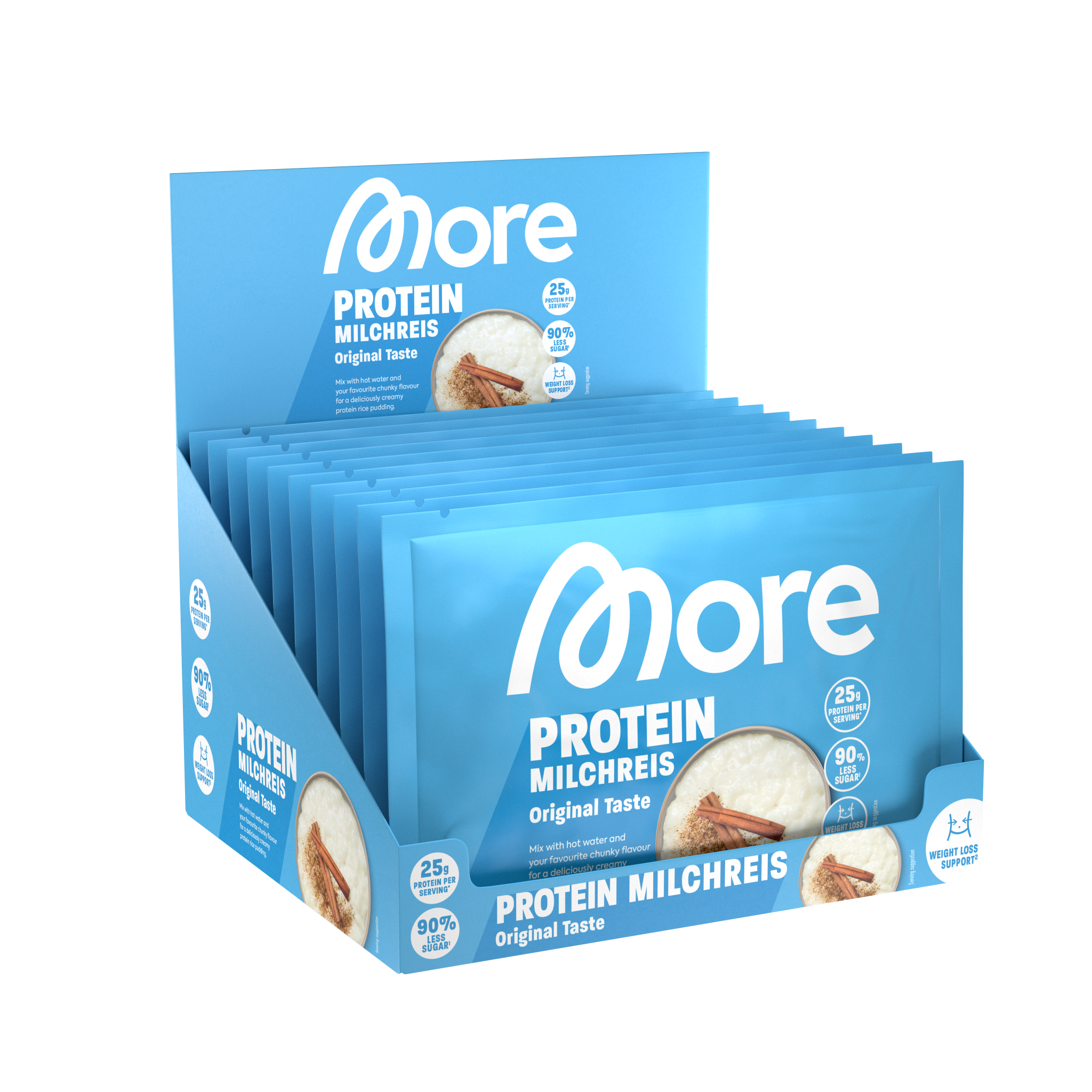 MORE Protein Milchreis v2 Tray (10 zakjes)