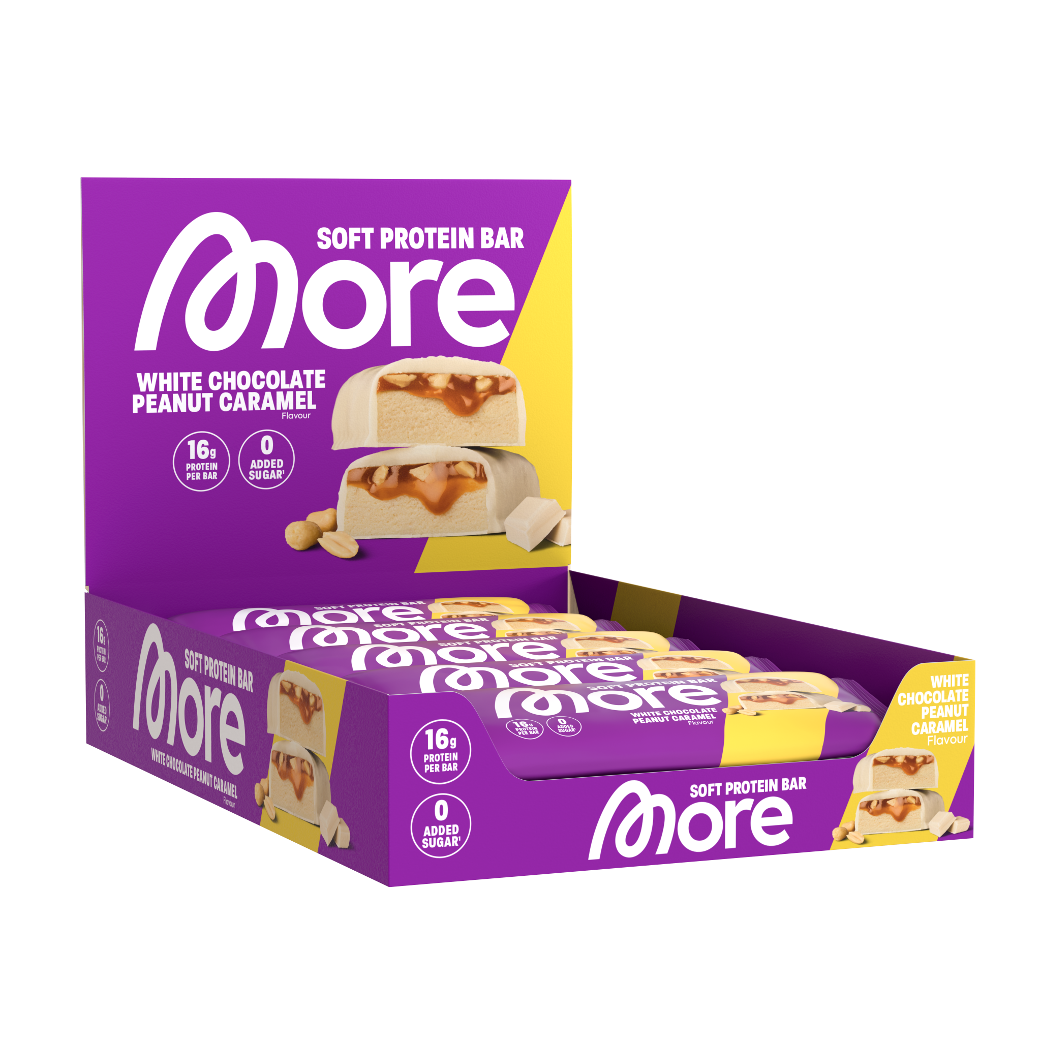 MORE Protein Bar White Chocolate Peanut Caramel (10 x 50 gr)