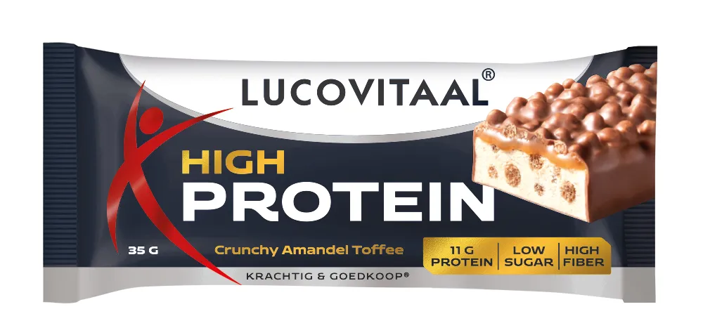 Lucovitaal Protein Crunchy Amandel Toffee (35 gr)