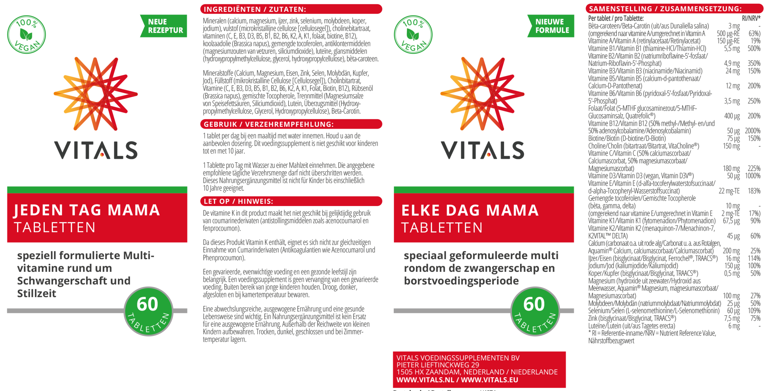 Vitals Elke Dag Mama (60 tabletten) - image 3