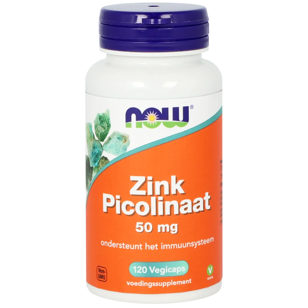 Now Zink Picolinaat 50 mg (120 vega capsules)