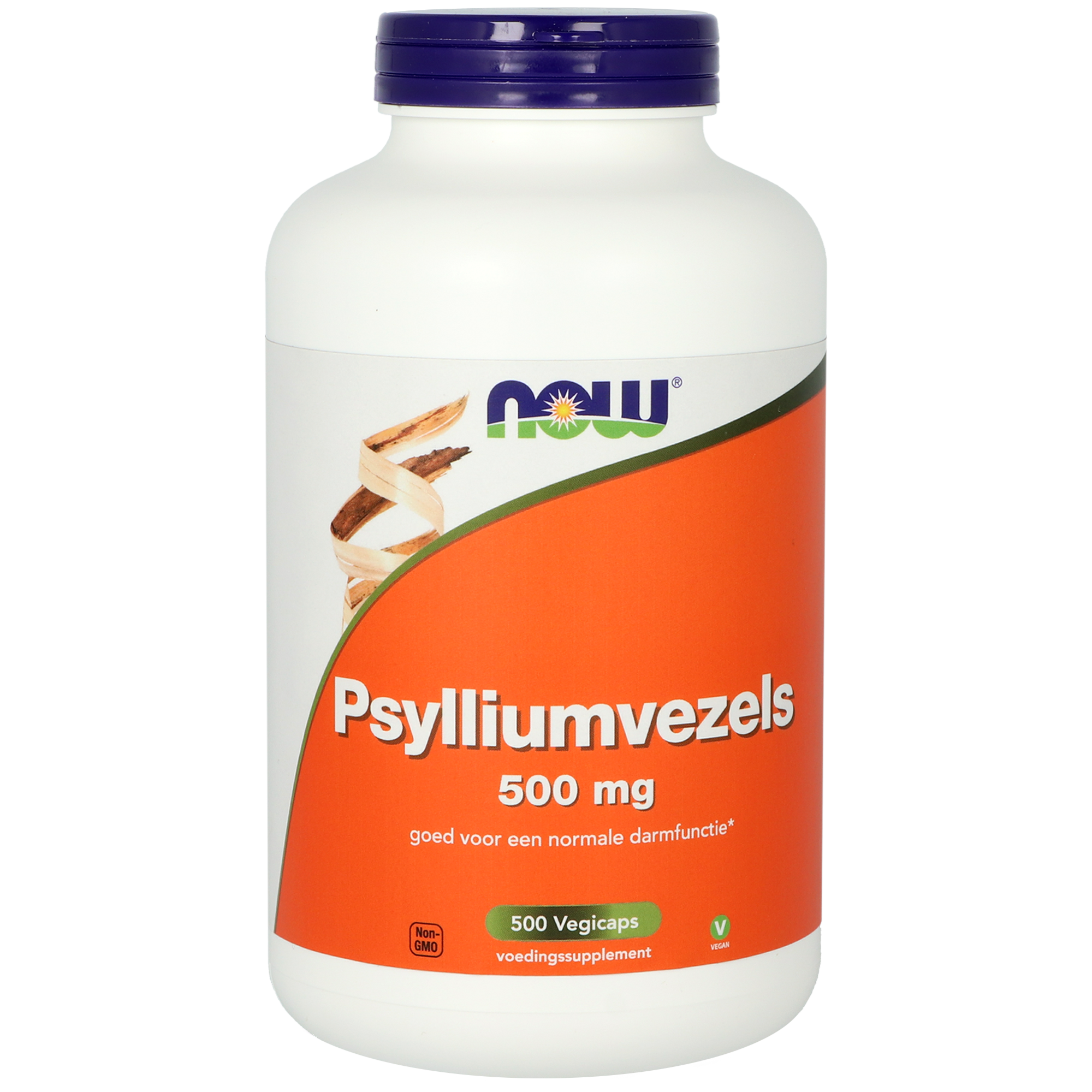 Now Psylliumvezels 500 mg (500 vega capsules)