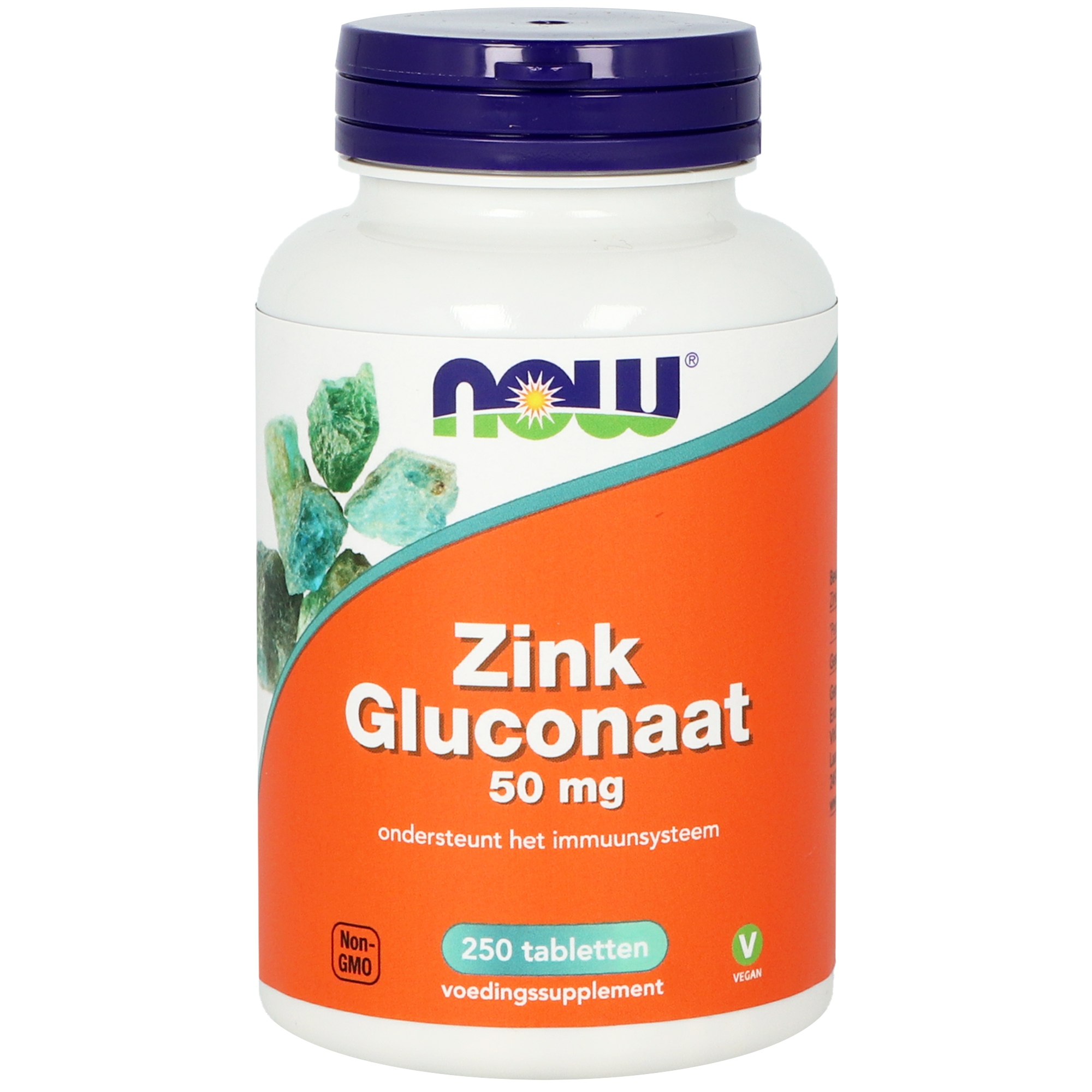 Now Zink Gluconaat 50 mg (250 tabletten)