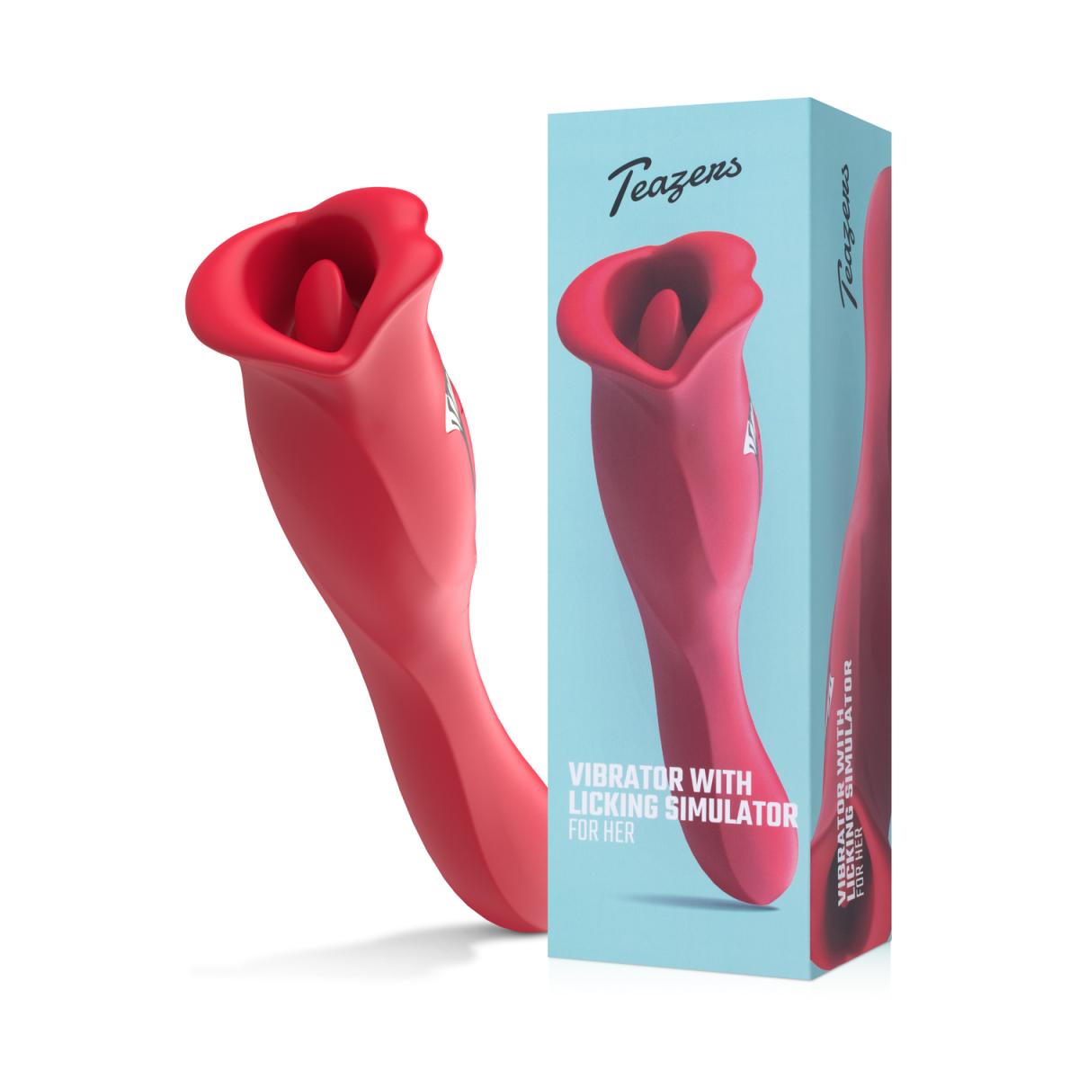 Teazers Vibrator met Likkende Clitoris Stimulator (1 stuk)
