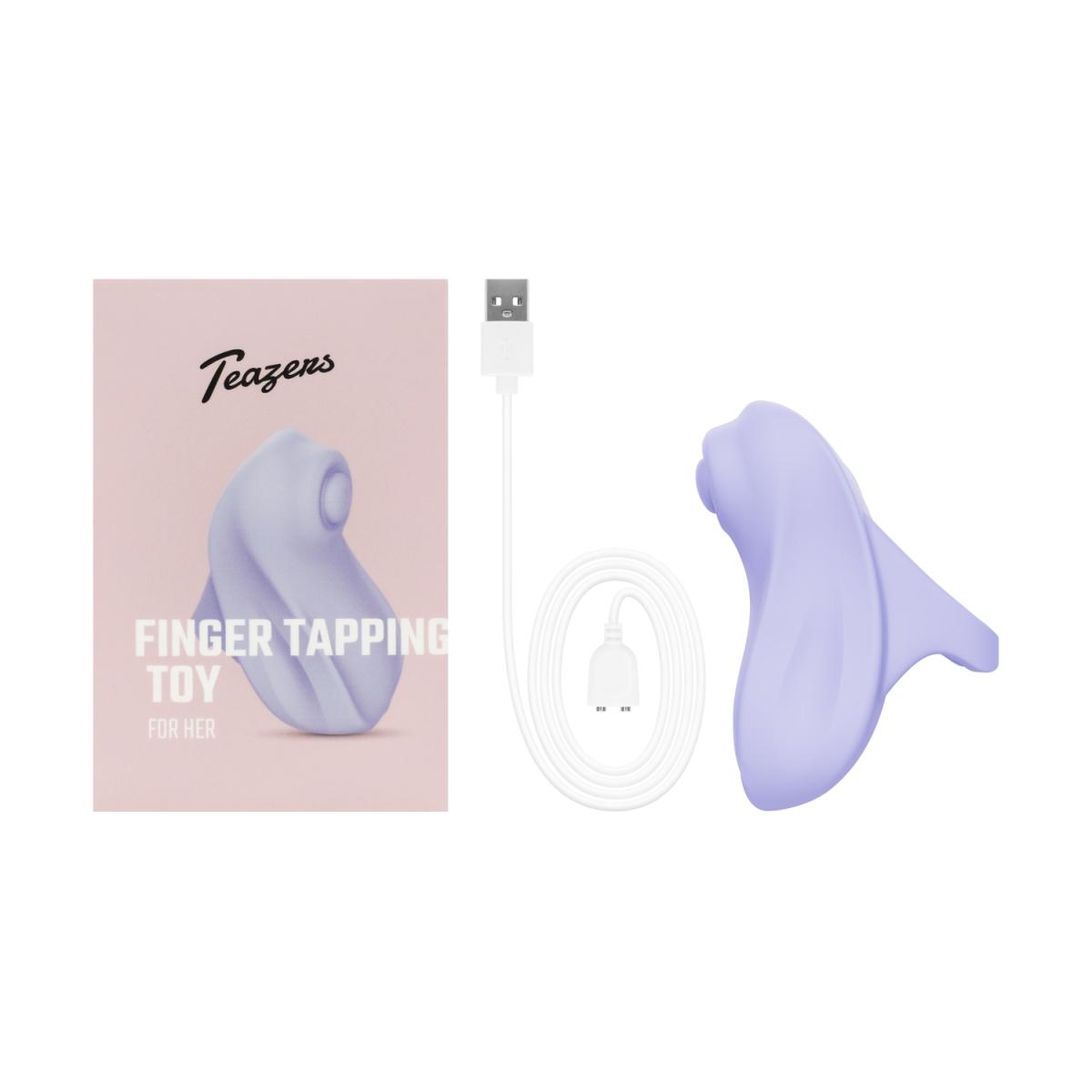 Teazers Vinger Vibrator Tikkende Stimulator Paars (1 stuk)