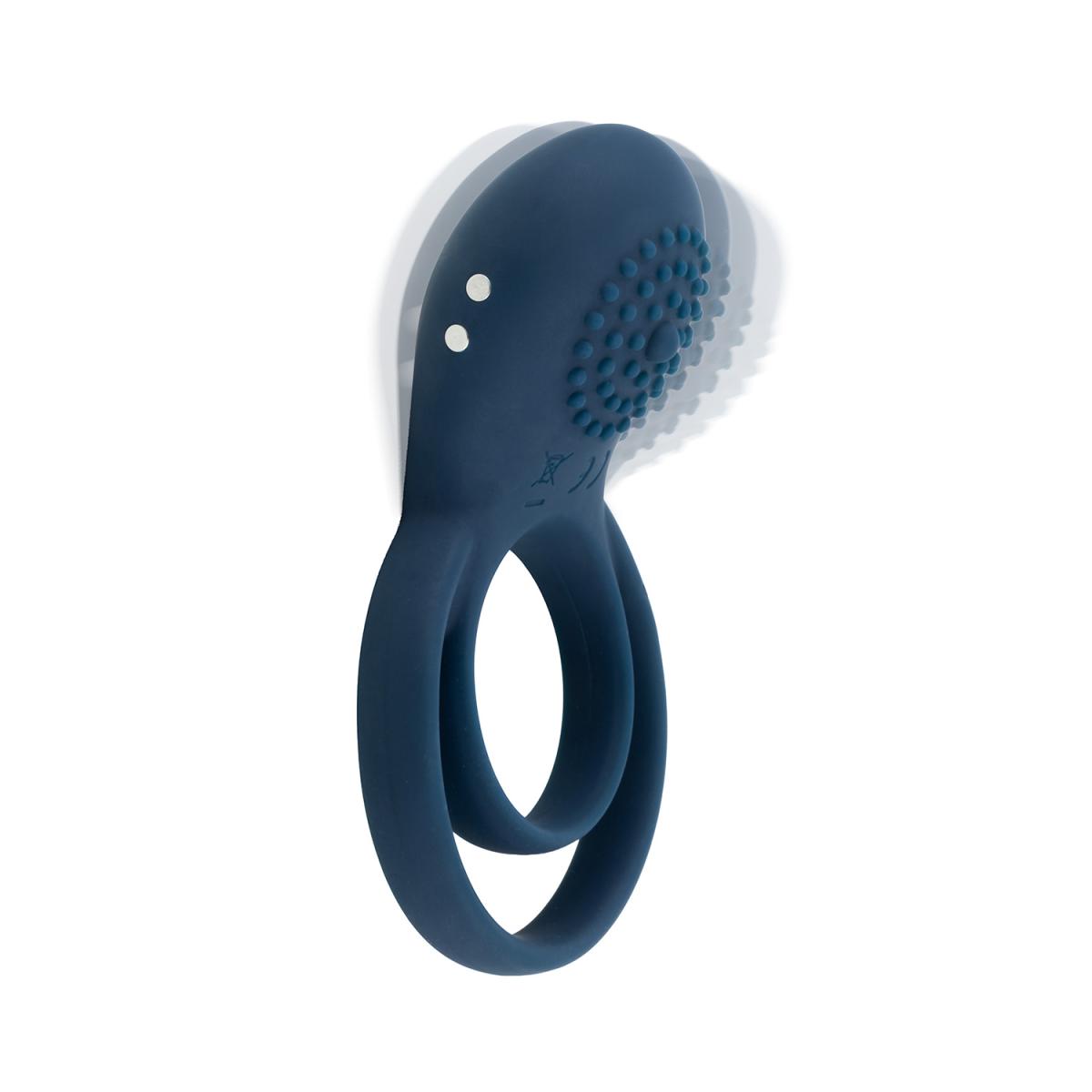 Boners Vibrerende Cockring voor Koppels Blauw (1 stuk) - image 2