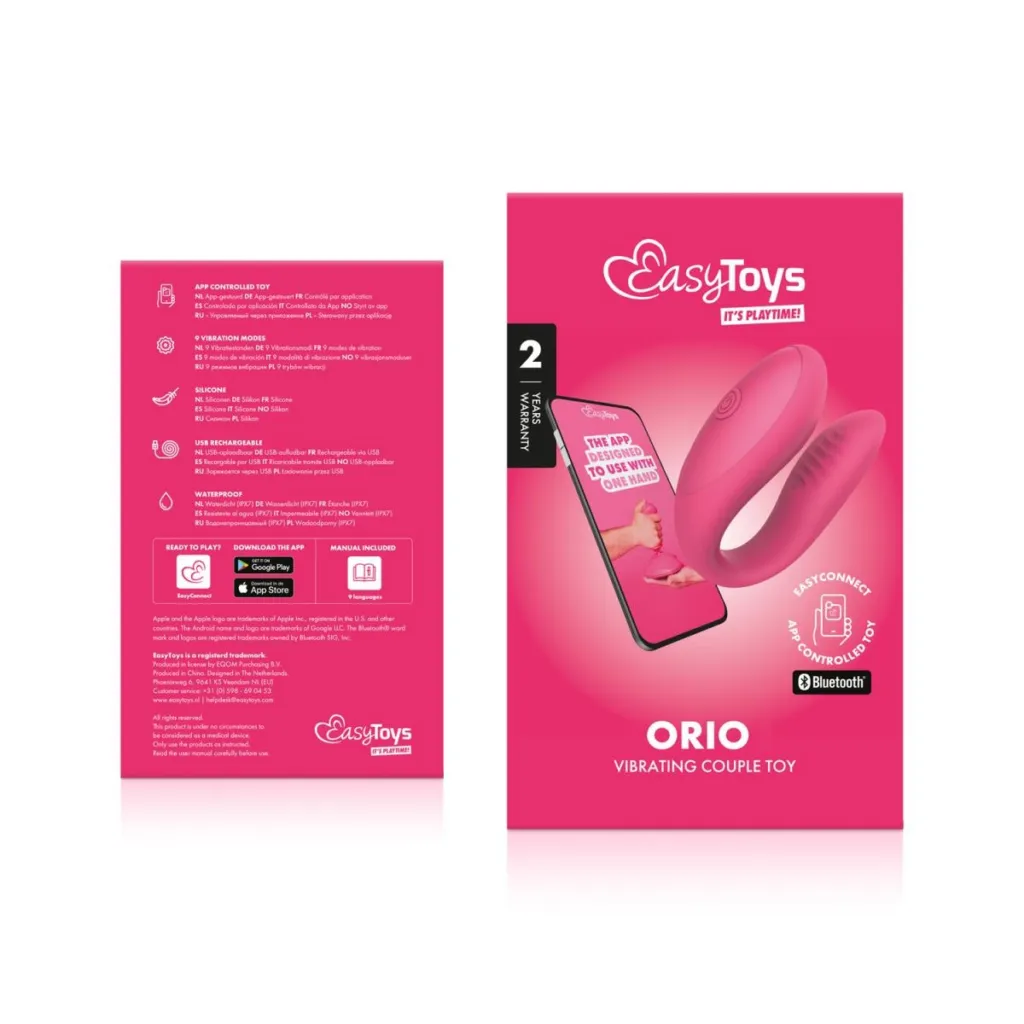 Easytoys EasyConnect Couples Vibrator Orio app-controlled (1 set)