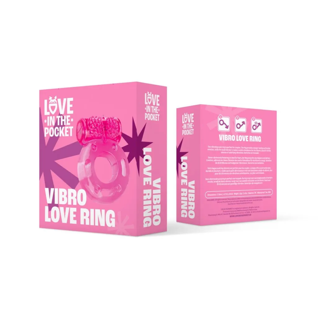Love in the Pocket Love Ring Vibrating (1 stuk)