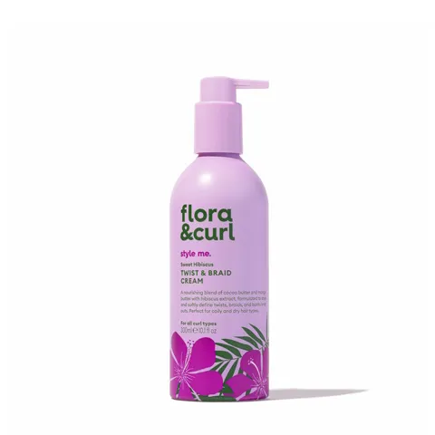 Flora & Curl Twist & Braid Cream Sweet Hibiscus (300 ml)
