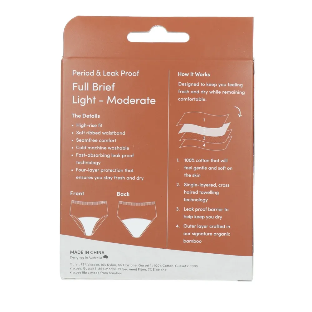 Boody Menstruatieondergoed Tailleslip Zwart Licht Maat Xs (1 stuk)