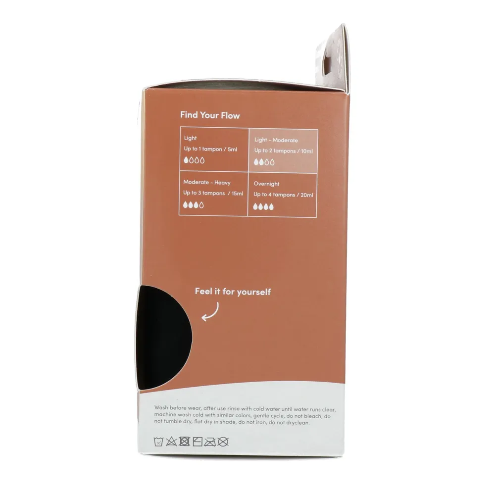 Boody Menstruatieondergoed Tailleslip Zwart Licht Maat Xs (1 stuk) - image 3