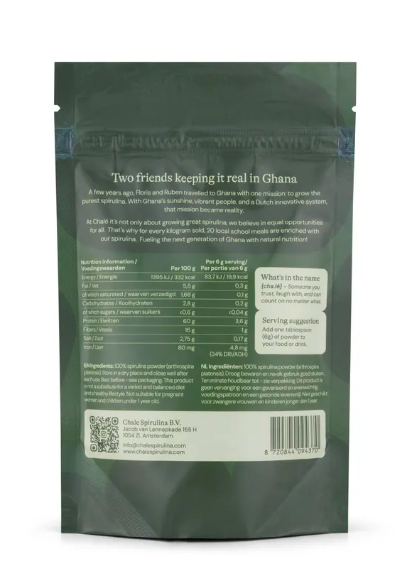 Chale Spirulina Powder (150 gr)