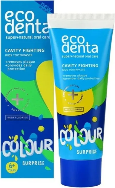 Ecodenta Colour Paste Cavity Fighting Tandpasta Kind (75 ml)