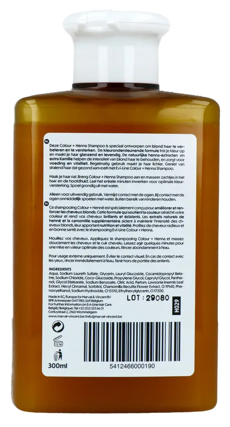 Evi Line Henna Colour+ Shampoo Extra Blond (300 ml)