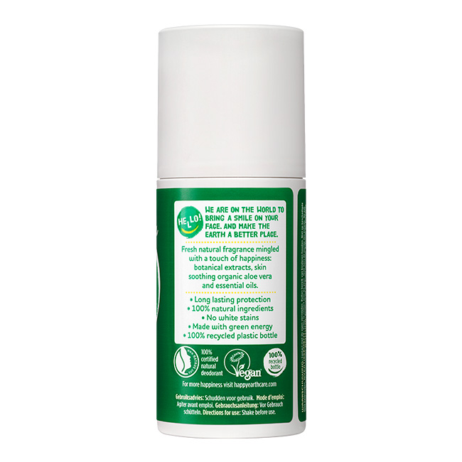Happy Earth 100% Natural Deo Roll-on Bergamot Cedarwood (75 ml) - image 2