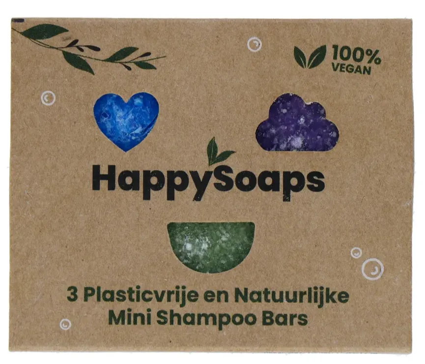 Happysoaps Mini Shampoo Bars (3 stuks)