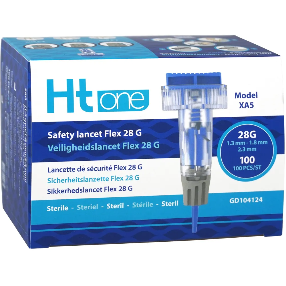 Ht One Veiligheidslancet Flex (100 stuks)