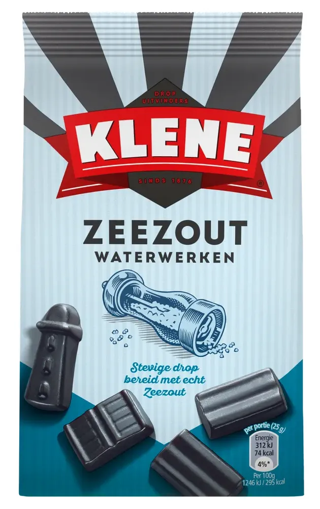 Klene Zeezout Waterwerken Drop (170 gr)