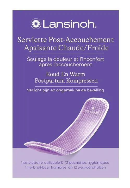 Lansinoh Koud en Warm Postpartum Kompressen (1 stuk)