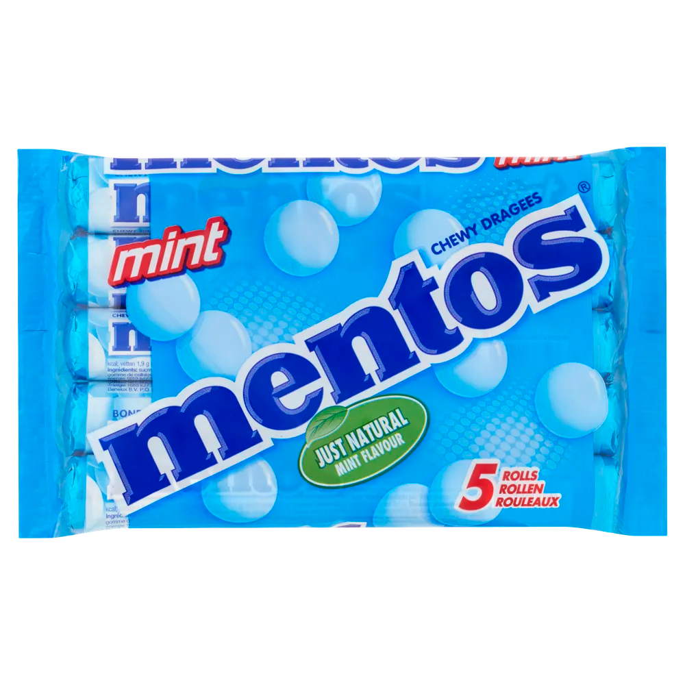 Mentos Chewy Dragees Mint (5 stuks)