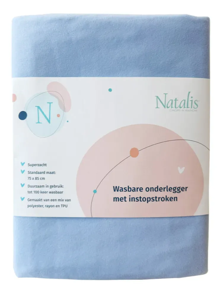 Natalis Wasbare Onderlegger met Instopstroken (1 stuk)