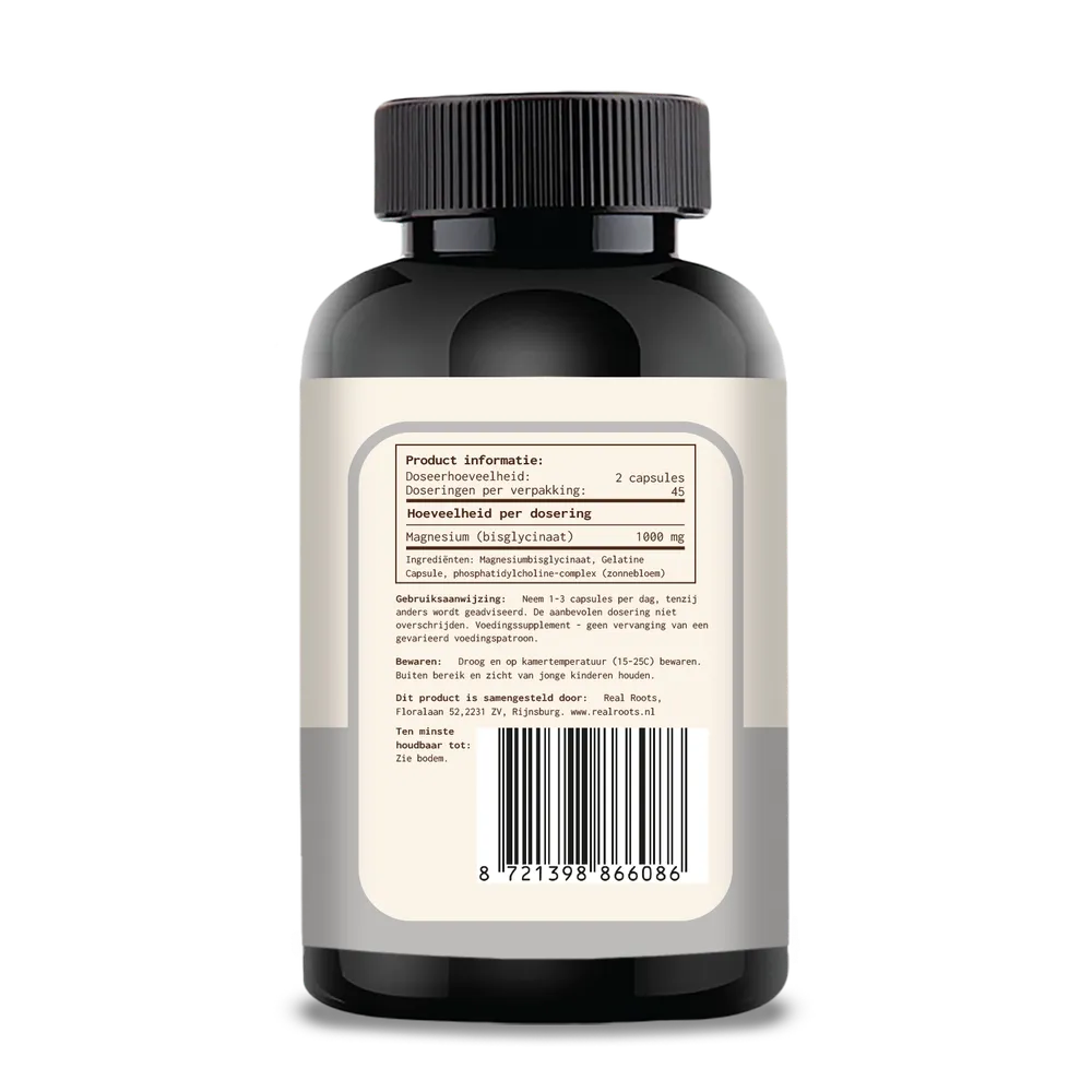 Real Roots Magnesium Capsules (90 capsules)