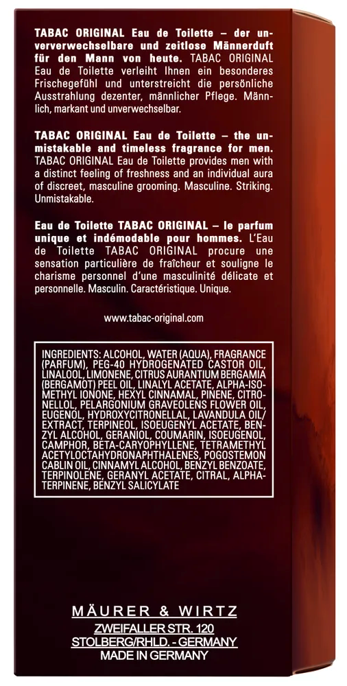 Tabac Eau De Toilette Natural Spray (100 ml) - image 3