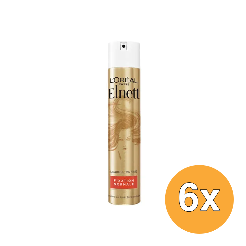 6x L'Oréal Paris Elnett Satin Normaal Rood (300 ml)