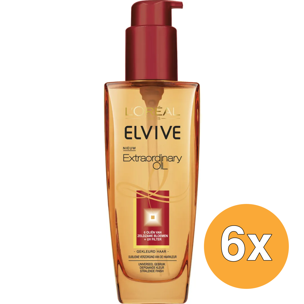 6x L'Oréal Paris Elvive Huile Extraordinary Oil Gekleurd Haar (100 ml)