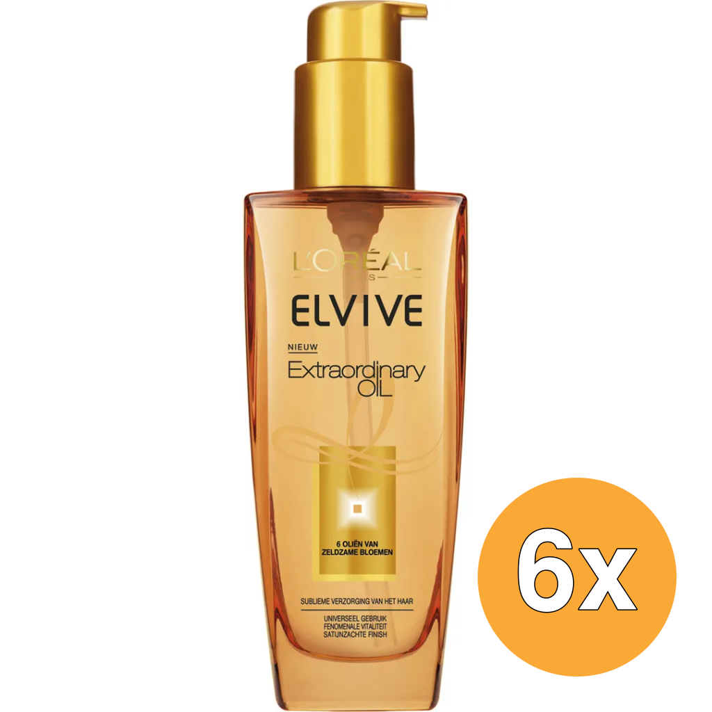 6x L'Oréal Paris Elvive Huile Extraordinary Oil Normaal Haar (100 ml)