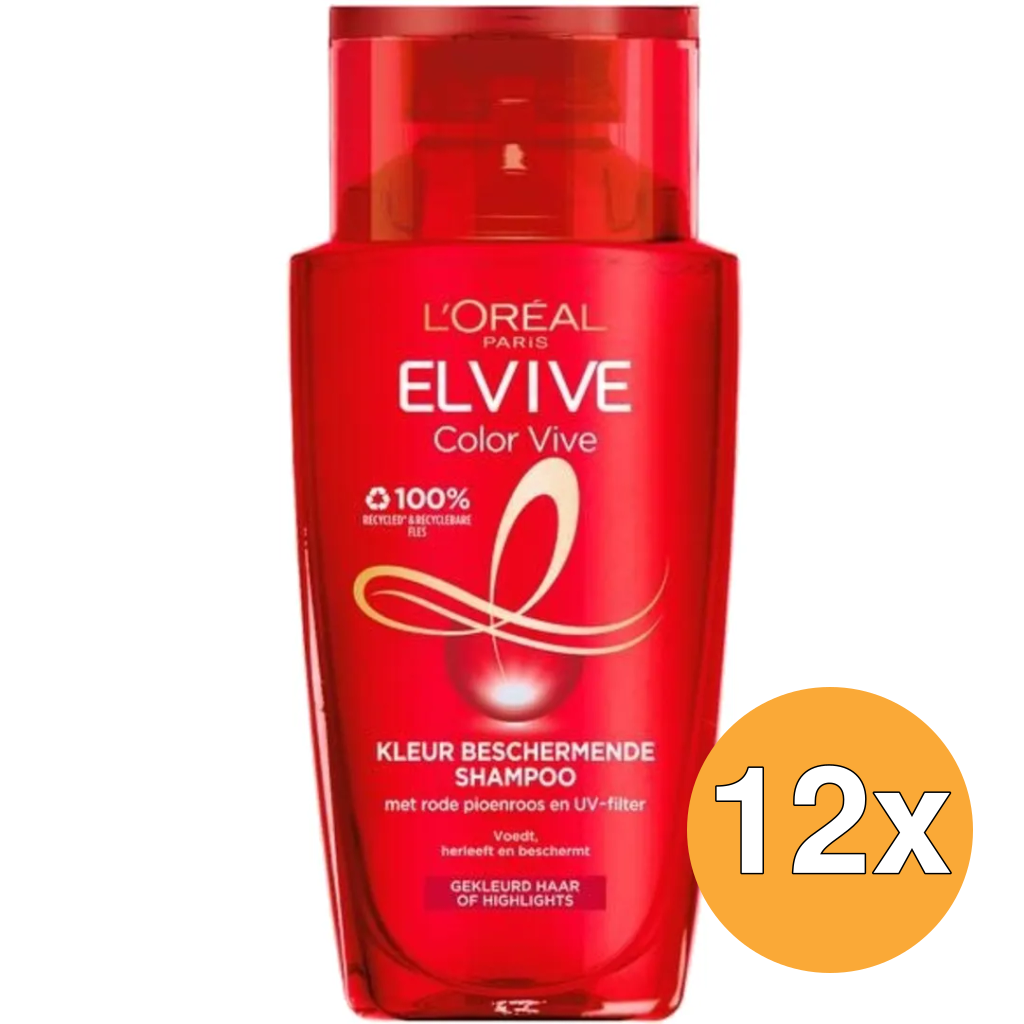 12x L'Oréal Paris Elvive Shampoo Color Vive (90 ml)