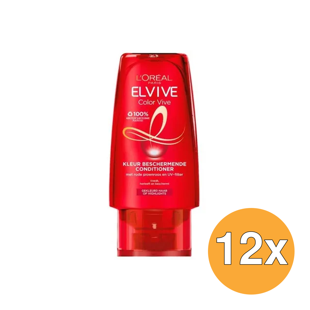 12x L'Oréal Paris Elvive Conditioner Color Vive (90 ml)